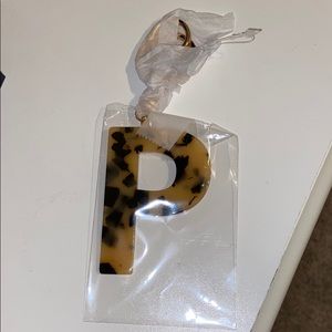 “P” keychain brand new